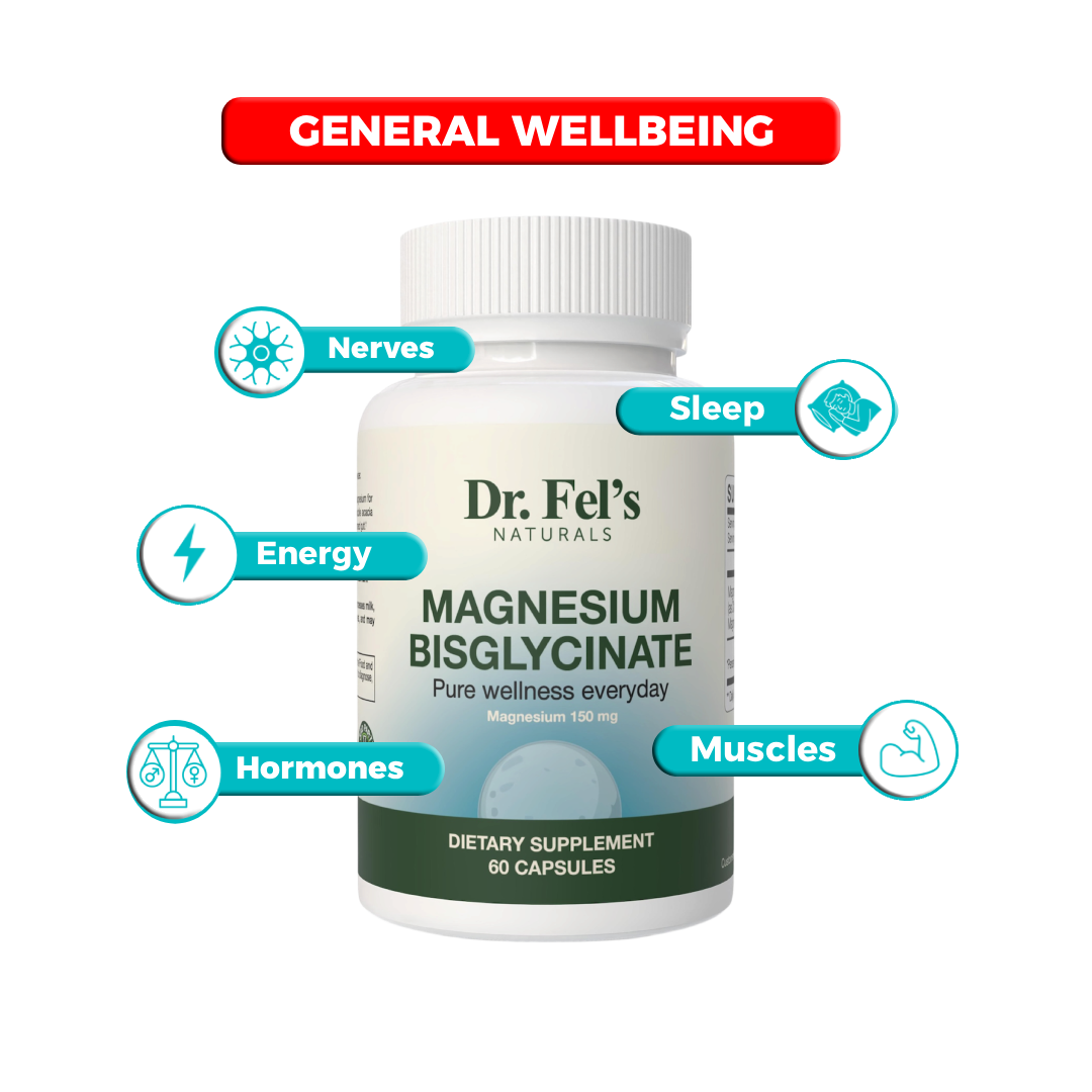 Magnesium Bisglycinate (150 mg, Chelated)
